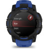 Garmin Instinct 3, AMOLED (édition limitée) - Montre GPS Robuste et connectée – Noire avec Bracelet Bleu électrique – Boîtier 45