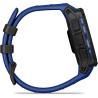 Garmin Instinct 3, AMOLED (édition limitée) - Montre GPS Robuste et connectée – Noire avec Bracelet Bleu électrique – Boîtier 45