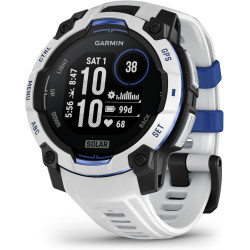 Garmin instinct 3 gps 45mm smartwatch, solar, blancstone