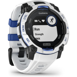 Garmin instinct 3 gps 45mm smartwatch, solar, blancstone
