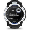 Garmin instinct 3 gps 50mm smartwatch, solar, blancstone