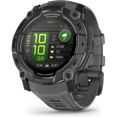 Garmin instinct 3,50mm,amoled,noir bezel with charcoal band