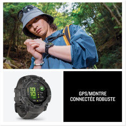 Garmin instinct 3,50mm,amoled,noir bezel with charcoal band