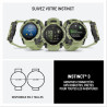 Garmin Instinct 3, AMOLED (édition limitée)- Montre GPS Robuste et connectée – Vert Sauge avec Bracelet Silicone Vert Sauge – Bo