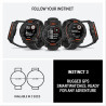 Garmin instinct 3 gps 45mm smartwatch, solar, noir