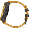 Garmin Instinct 3, Solar - Montre GPS connectée et Robuste avec écran Solaire- Jaune avec Bracelet Silicone Jaune Or/Gris – Boît