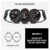 Garmin instinct 3 gps 50mm smartwatch, solar, noir bezel