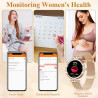 Vicloon montre connectée femmes avec appel bleutooth, 1.19'' smartwatch intégré avec moniteur de spo2/fréquence cardiaque/sommei