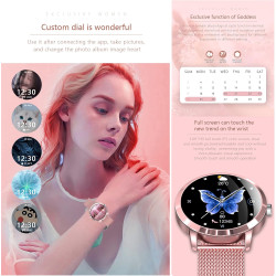 Montre Connectée Homme Femme,Smartwatch Compatible Samsung Huawei Xiaomi Android iOS Podometre Montre Sport Cardiofrequencemetre