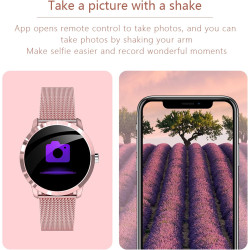 Montre Connectée Homme Femme,Smartwatch Compatible Samsung Huawei Xiaomi Android iOS Podometre Montre Sport Cardiofrequencemetre