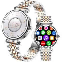 Montre Intelligente pour Femme, écran Couleur de 3,2 cm, étanchéité IP67, traqueur d'activité Physique, Moniteur de fréquence Ca