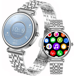 Montre Intelligente pour Femme, écran Couleur de 3,2 cm, étanchéité IP67, traqueur d'activité Physique, Moniteur de fréquence Ca