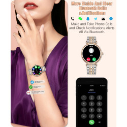 Montre Intelligente pour Femme, écran Couleur de 3,2 cm, étanchéité IP67, traqueur d'activité Physique, Moniteur de fréquence Ca