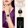 Montre Intelligente pour Femme, écran Couleur de 3,2 cm, étanchéité IP67, traqueur d'activité Physique, Moniteur de fréquence Ca
