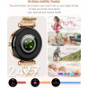 Montre Intelligente pour Femme, écran Couleur de 3,2 cm, étanchéité IP67, traqueur d'activité Physique, Moniteur de fréquence Ca