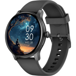 Montre connectée femme avec appel bleutooth, 1,38" smartwatch avec cardiofréquencemètre, sommeil et calories, 147+ modes sport, 