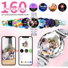 Montre Connectée Femme avec Appels, 123 Modes Sportifs, Visionneuse de Sommeil, Suivi du Cycle Menstruel, IP68 Montre Femme Conn