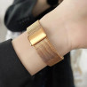 Montre connectée femme, avec 2 bracelets ajustables, fonction appel/réponse bleutooth, écran tactile 1,19" smartwatch, suivi 123