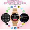 Montre connectée femme, avec 2 bracelets ajustables, fonction appel/réponse bleutooth, écran tactile 1,19" smartwatch, suivi 123