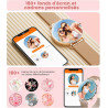 SUNKTA Montre Connectée Femme Léger avec Ultra-Mince 1.43'' Écran Courbé AMOLED Appels Podómetro/Fréquence Cardiaque 100+ Modes 