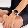 LOTUS Smartwatch Homme Femme - Montre Connectée Unisexe Bracelet Silicone Rose - Étanche IP65 - Commande Vocale IA, Musique, Pod