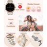 Or Rose Smartwatch pour Femmes Écran Couleur 1,27 Tracker d’Activité Étanche, Moniteur de Fréquence Cardiaque et Sommeil, Compat