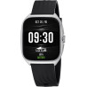 LOTUS Smartwatch Homme Femme - Montre Connectée Unisexe Bracelet Silicone Noir - Étanche IP65 - Commande Vocale IA, Contrôle Mus