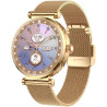 Montre connectée femme avec appel bleutooth,2025 neu amoled ultra-fin 1.19" smartwatch santé au féminin/cycle menstruel/spo2/sui