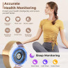 Montre connectée femme avec appel bleutooth,2025 neu amoled ultra-fin 1.19" smartwatch santé au féminin/cycle menstruel/spo2/sui