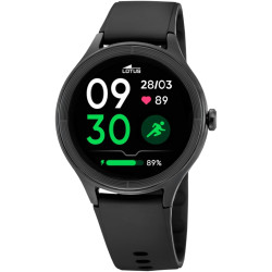 LOTUS Smartwatch Homme Femme - Montre Connectée Unisexe Bracelet Silicone - Étanche IP65 - Commande Vocale IA, Musique, Podomètr