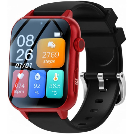 X&z-xaoy montre intelligente pour les seniors avec appel vidéo hd détection de chute gps ip67 waterproof fall alert devices (dis