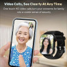 X&z-xaoy montre intelligente pour les seniors avec appel vidéo hd détection de chute gps ip67 waterproof fall alert devices (dis