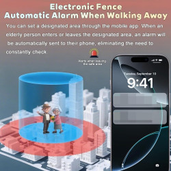 X&z-xaoy montre intelligente pour les seniors avec appel vidéo hd détection de chute gps ip67 waterproof fall alert devices (dis