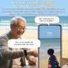 X&z-xaoy montre intelligente pour les seniors avec appel vidéo hd détection de chute gps ip67 waterproof fall alert devices (dis