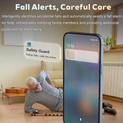 X&z-xaoy montre intelligente pour les seniors avec appel vidéo hd détection de chute gps ip67 waterproof fall alert devices (dis
