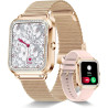 2025 Smartwatch Femme, Montre connectée 1,60 pouces avec fonction d'appel/réponse, plus de 110 modes sportifs, tracker d'activit