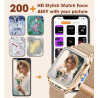2025 Smartwatch Femme, Montre connectée 1,60 pouces avec fonction d'appel/réponse, plus de 110 modes sportifs, tracker d'activit