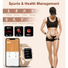 2025 Smartwatch Femme, Montre connectée 1,60 pouces avec fonction d'appel/réponse, plus de 110 modes sportifs, tracker d'activit