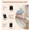 2025 Smartwatch Femme, Montre connectée 1,60 pouces avec fonction d'appel/réponse, plus de 110 modes sportifs, tracker d'activit