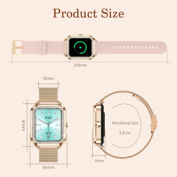 2025 Smartwatch Femme, Montre connectée 1,60 pouces avec fonction d'appel/réponse, plus de 110 modes sportifs, tracker d'activit