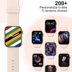 Montre Connectée Femme, 1,85" Full Touch Smartwatch avec Répondre/Numéroter, 100+ Modes Sportifs, Compteur de Calories, Montre C