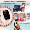 Montre Connectée Femme, 1,85" Full Touch Smartwatch avec Répondre/Numéroter, 100+ Modes Sportifs, Compteur de Calories, Montre C