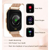 Montre Connectée Femme Homme,3 Bracelets Santé Féminine Sommeil Fréquence Cardiaque SpO2, 100+ Modes Sportifs, 1.7" Montre Intél