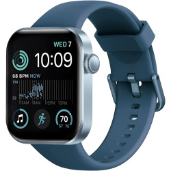Montre connectée femme homme avec appels bleutooth, 1.85" hd smartwatch avec 140+ modes sportifs, etanche ip68 montre connectee 