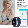 Montre connectée femme homme avec appels bleutooth, 1.85" hd smartwatch avec 140+ modes sportifs, etanche ip68 montre connectee 