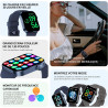 Montre connectée femme homme avec appels bleutooth, 1.85" hd smartwatch avec 140+ modes sportifs, etanche ip68 montre connectee 