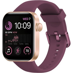 Montre connectée femme homme avec appels bleutooth, 1.85" hd smartwatch avec 140+ modes sportifs, etanche ip68 montre connectee 