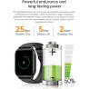 Montres intelligentes (répondre/passer un appel) pour homme/femme, montre de suivi de fitness de 4,7 cm avec synchronisation SMS