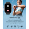 Montres intelligentes (répondre/passer un appel) pour homme/femme, montre de suivi de fitness de 4,7 cm avec synchronisation SMS