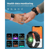Montre connectée pour homme, femme, effectuer/répondre aux appels, 1,85", 20 modes sportifs, étanche IP68, montre intelligente a